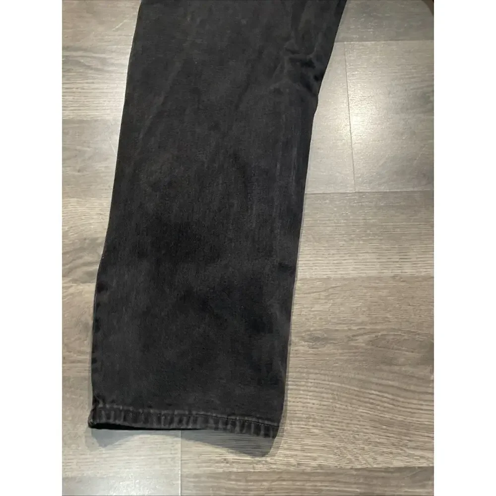 VTG Levis 505 Jeans Mens 40x30 Black Orange Tab Regular Fit Straight Leg 80s-90s